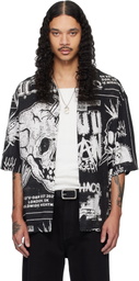 LU'U DAN Black Short Sleeve Shirt