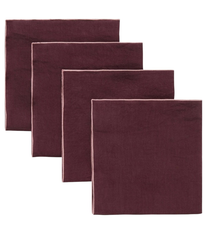 Photo: Once Milano Set of 4 linen napkins
