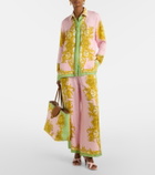Versace Printed silk twill shirt