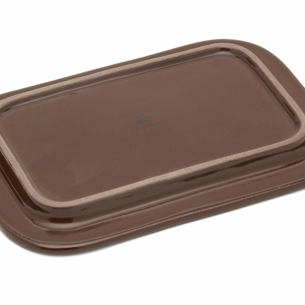 HAY Barro Butter Dish in Burgundy 