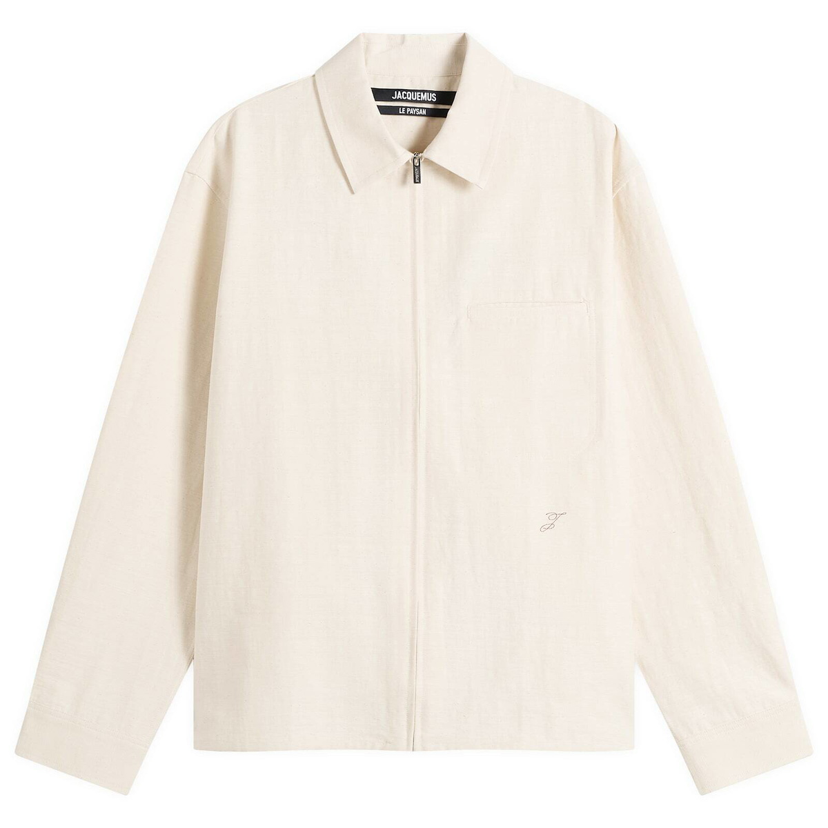 Jacquemus Men's Mecano Cotton Shirt in Off-White