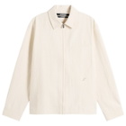 Jacquemus Men's Mecano Cotton Shirt in Off-White
