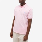 Polo Ralph Lauren Men's Cusotm Slim Fit Polo Shirt in Carmel Pink