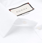 Gucci - Slim-Fit Logo-Detailed Cotton Shirt - Men - White