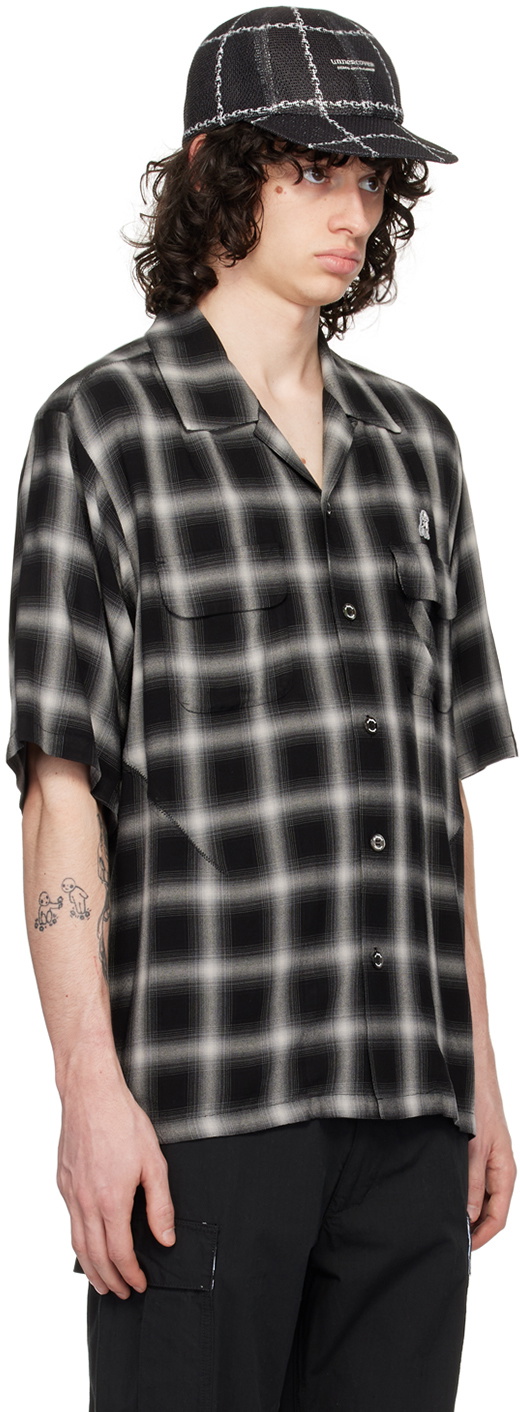 the Shepherd UNDERCOVER Black & Gray Check Shirt