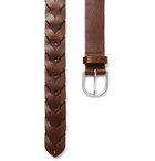 Paul Smith - 3cm Brown Woven Leather Belt - Brown