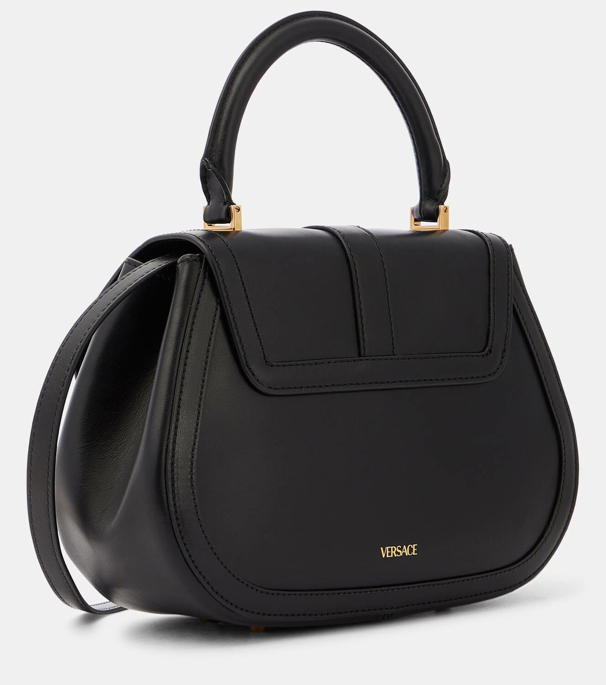 Versace leather outlet tote