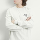 Karma8a Men's Layered Long Sleeve Woven Hem T-Shirt in White