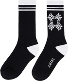 AMIRI Black & White 'MA' Quad Socks