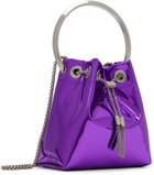 Jimmy Choo Purple Bon Bon Bucket Bag