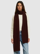 ANNAGRETA Niki Ribbed Cashmere Scarf