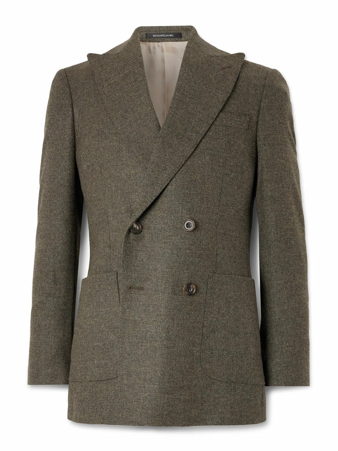 Richard James - Wool and Cashmere-Blend Suit Jacket - Brown