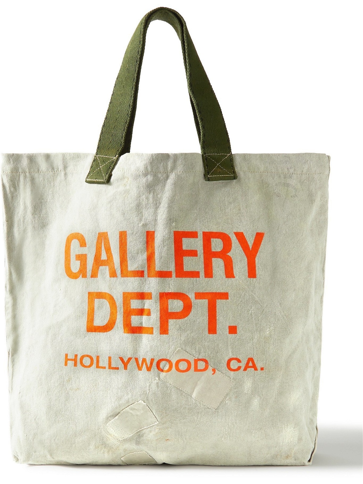 GALLERY DEPT. Merci Distressed Upcycled Denim Messenger Bag for