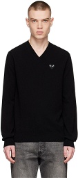COMME des GARÇONS PLAY Black Wool Sweater