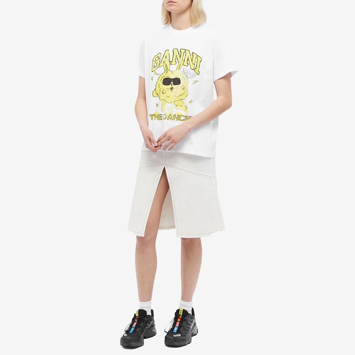 Ganni Dance Bunny T-Shirt - Bright White