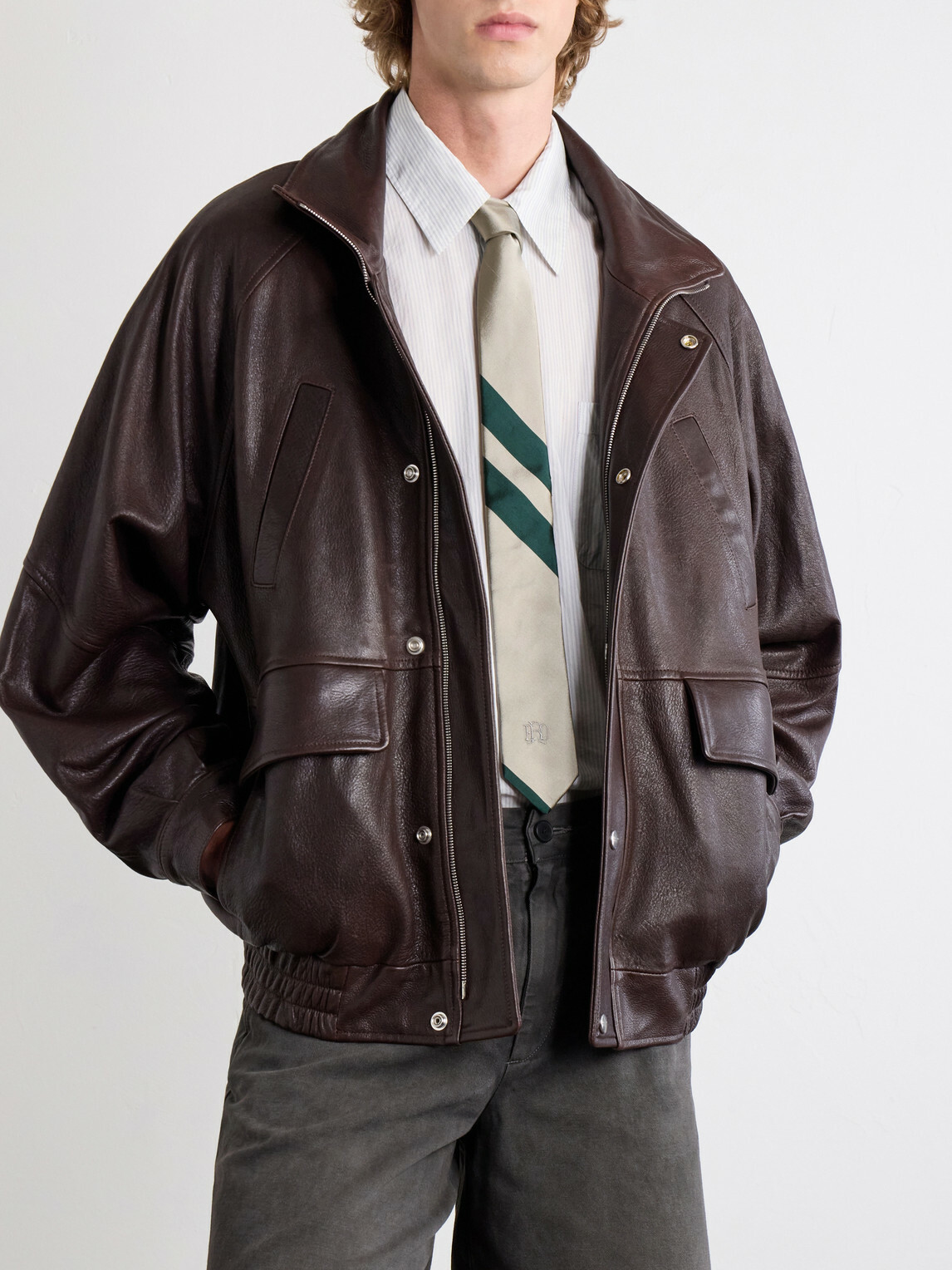 Enfants Riches Déprimés - 7cm Foxhole Logo-Embroidered Silk-Shantung Tie