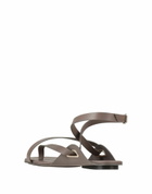 Giorgio Armani Womens Thong sandal Lead