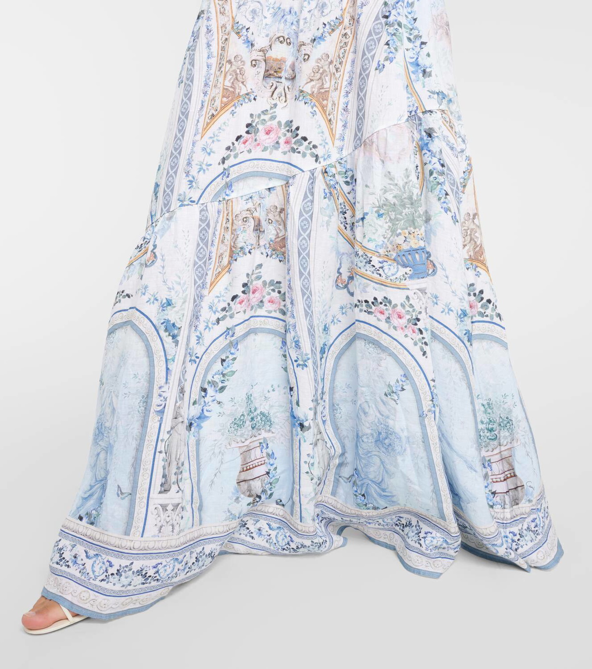 【Camilla】フローラル embellishedシルク maxiスカート Camilla Floral embellished silk maxi dress Camilla