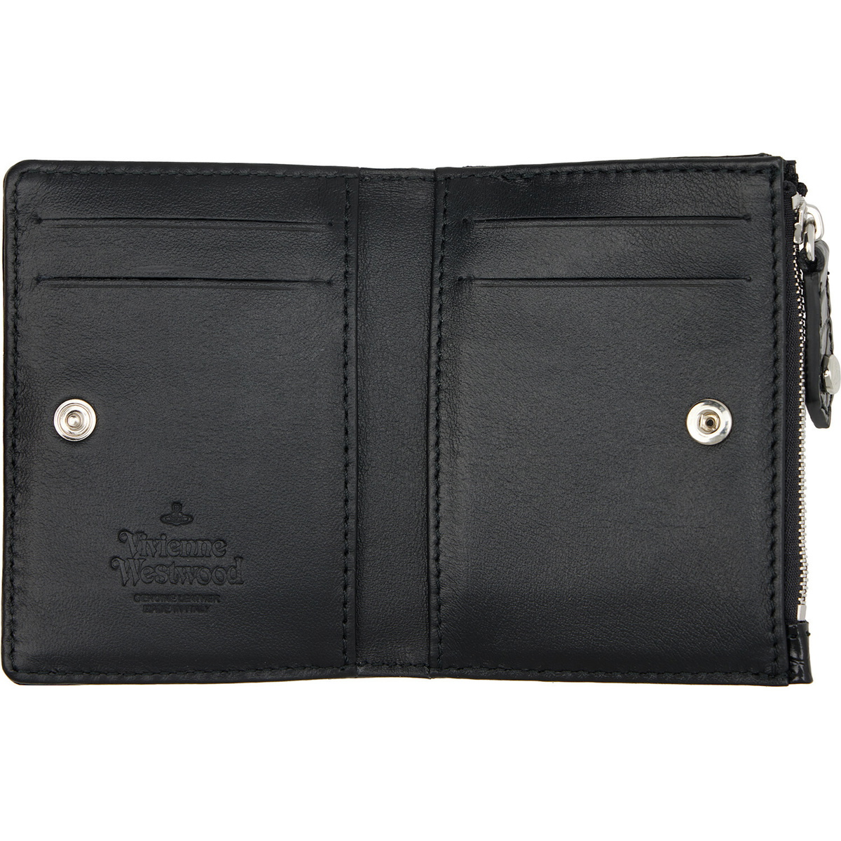 Vivienne Westwood Black Slim Flap Card Holder