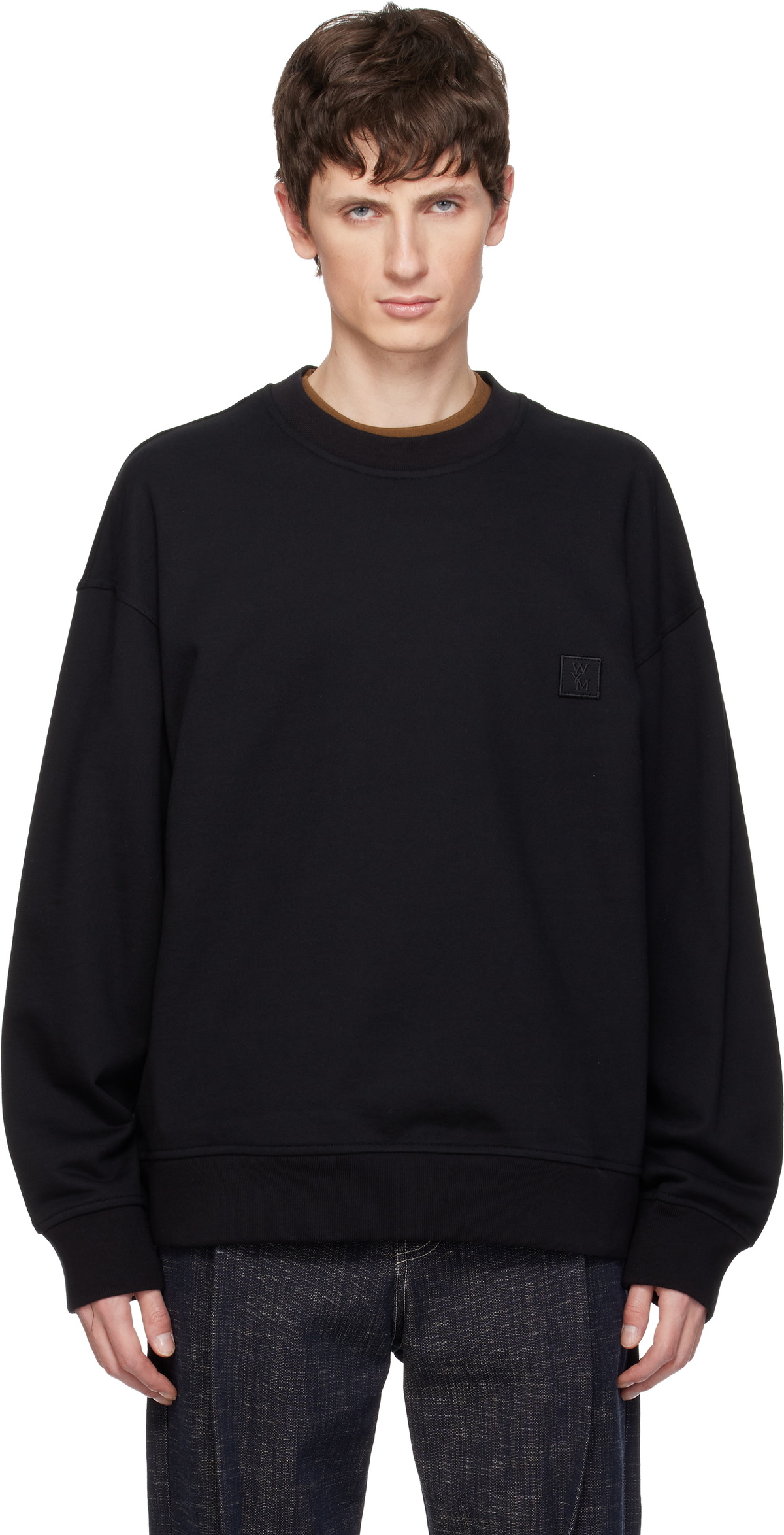 WOOYOUNGMI Black City Graphic Sweatshirt
