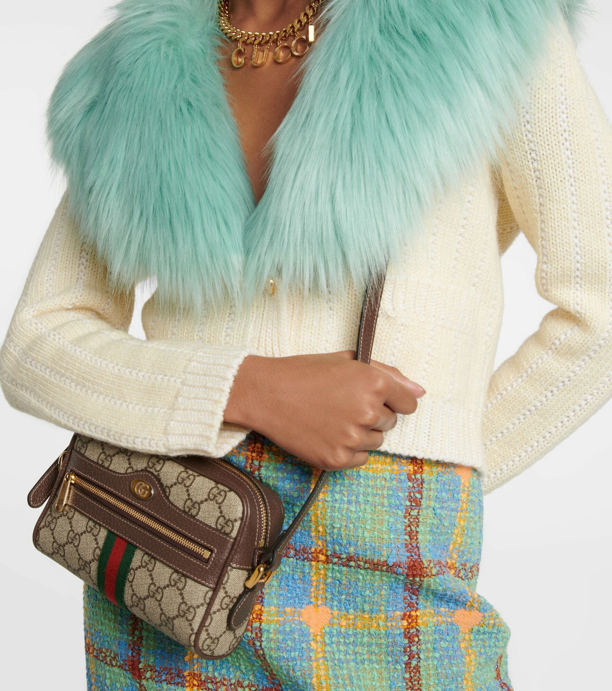 財布・小物その他 GUCCI Gg Supreme Fabric Mini Ophidia Handbag Ophidia mini bag in beige and ebony Supreme | GUCCI® US