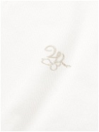 Wales Bonner - Keita Jacquard-Trimmed Denim Shirt - White