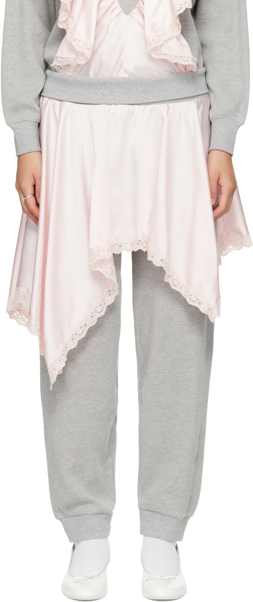 Sandy Liang Gray Rue Trousers