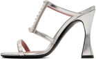 Les Petits Joueurs Silver Hoya Heeled Sandals