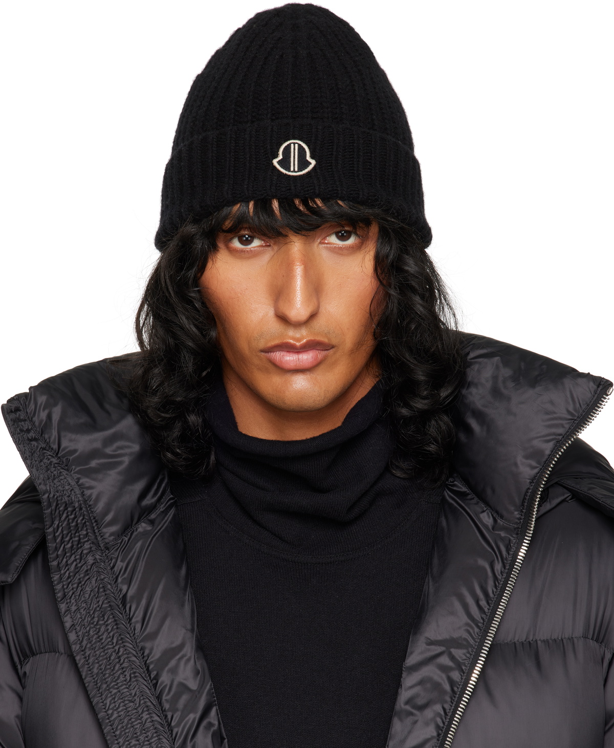 Rick Owens Moncler + Rick Owens Black Beanie Rick Owens