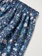 Sunspel - Liberty London Floral-Print Cotton Boxer Shorts - Blue