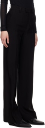 Ann Demeulemeester Black Maaike Flared Leg Comfort Trousers