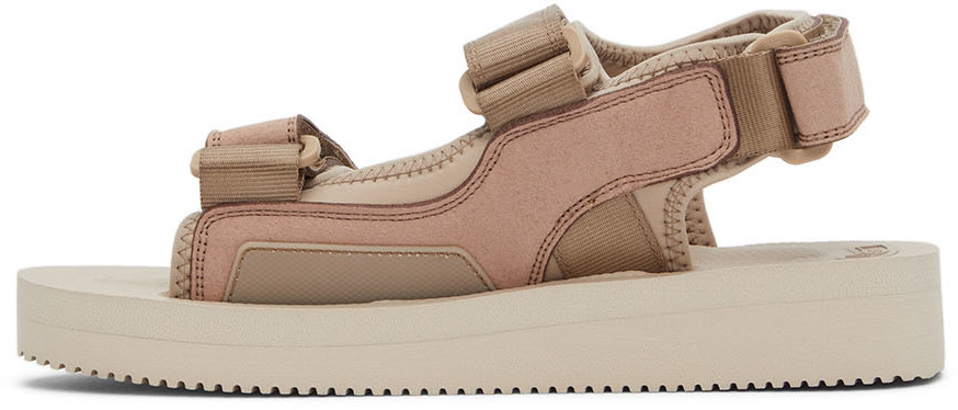 Suicoke Beige WAS-V Sandals Suicoke display picture 3