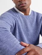 Peter Millar - Rhodes Linen and Cotton-Blend Sweater - Blue