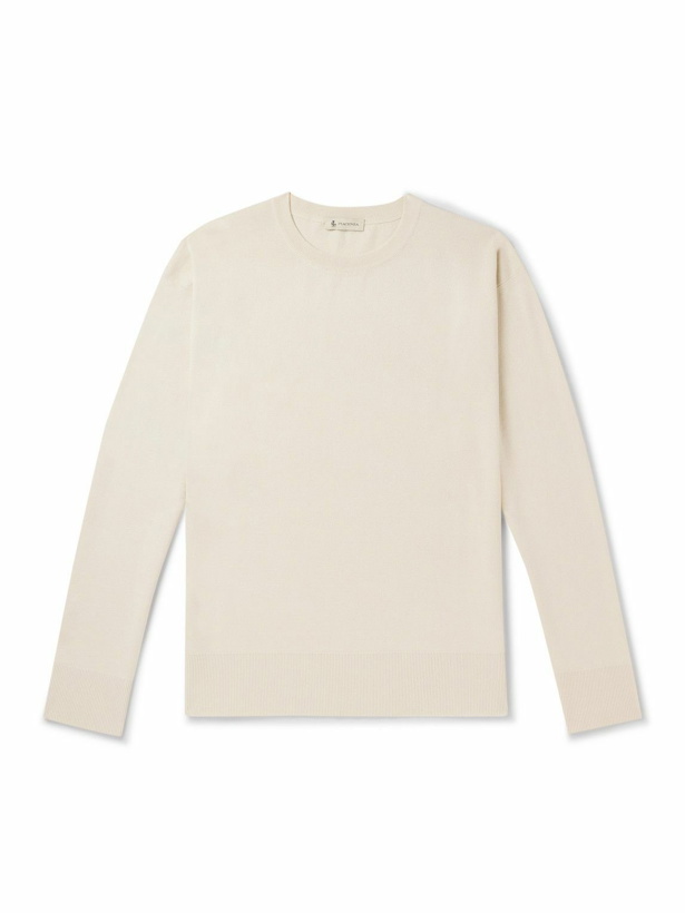 Photo: Piacenza Cashmere - Silk and Cotton-Blend Sweater - Neutrals