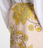 La DoubleJ Printed cotton midi skirt