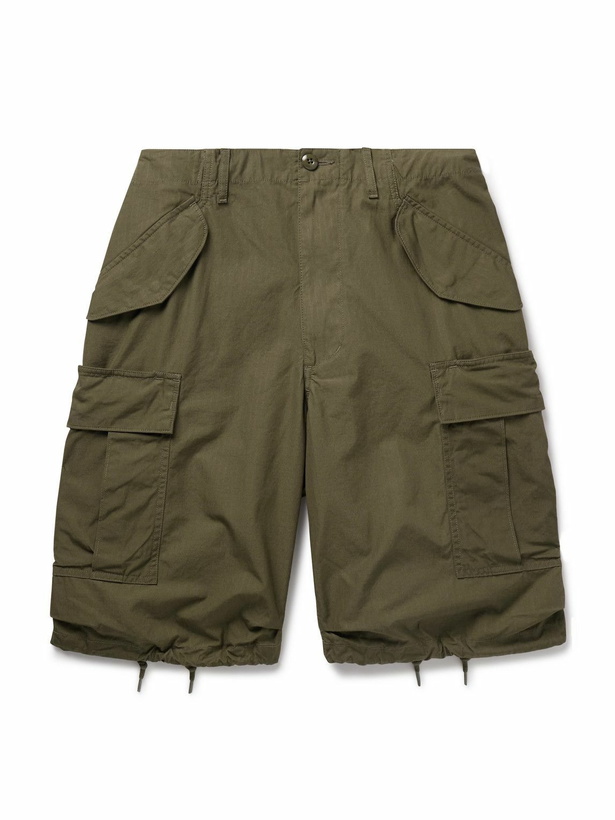 Photo: Beams Plus - Straight-Leg Cotton-Ripstop Cargo Shorts - Green