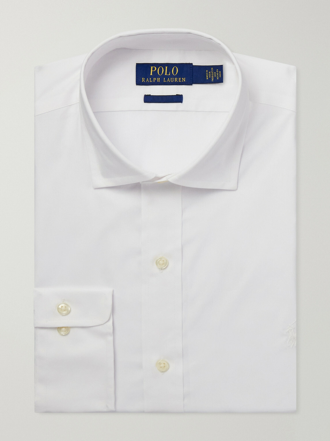 Polo Ralph Lauren - Logo-Embroidered Cotton-Poplin Shirt - White