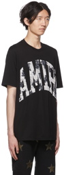 AMIRI Black Collegiate Logo T-Shirt