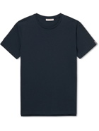 Orlebar Brown - Grosgrain-Trimmed Cotton-Jersey T-Shirt - Blue