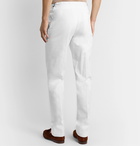 RICHARD JAMES - Slim-Fit Cotton-Twill Suit Trousers - White