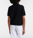 Velvet Rosemond open-knit cotton and cashmere top