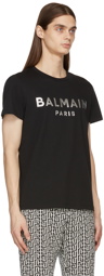 Balmain Black Foil Logo T-Shirt
