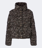 Moncler Poetique sequined bouclé down jacket