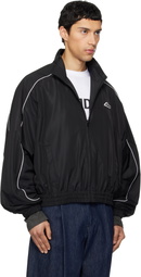 We11done Black 'WE11DONE' Layered Track Jacket