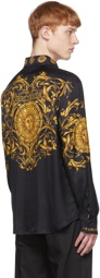 Versace Jeans Couture Black Viscose Shirt