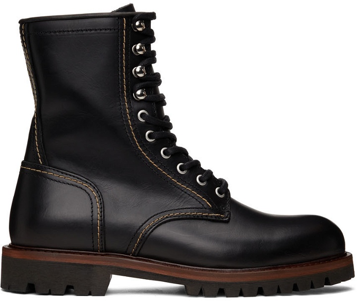 Photo: Belstaff Leather Marshall Lace-Up Boots