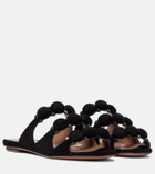 Alaïa Bombe suede sandals