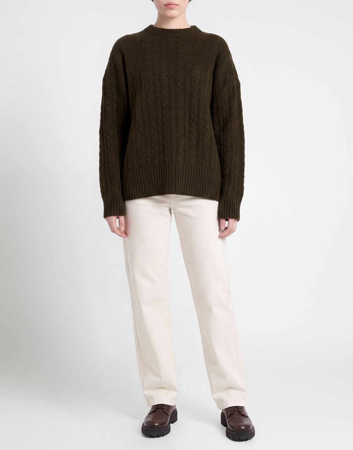 Róhe Womens Sweater Military in Green
