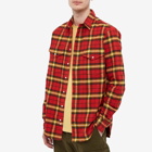Gitman Vintage Men's 2 Pocket Twill Check Overshirt - End. Exclusive in Red
