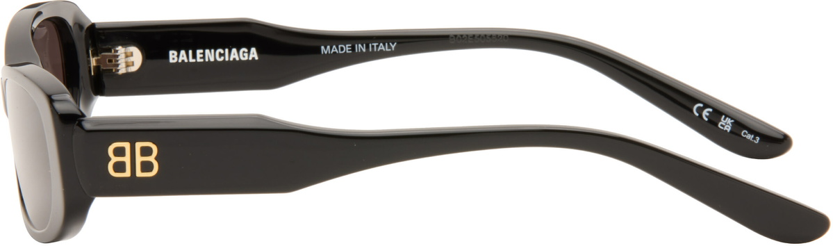 Balenciaga Black Rectangular Sunglasses